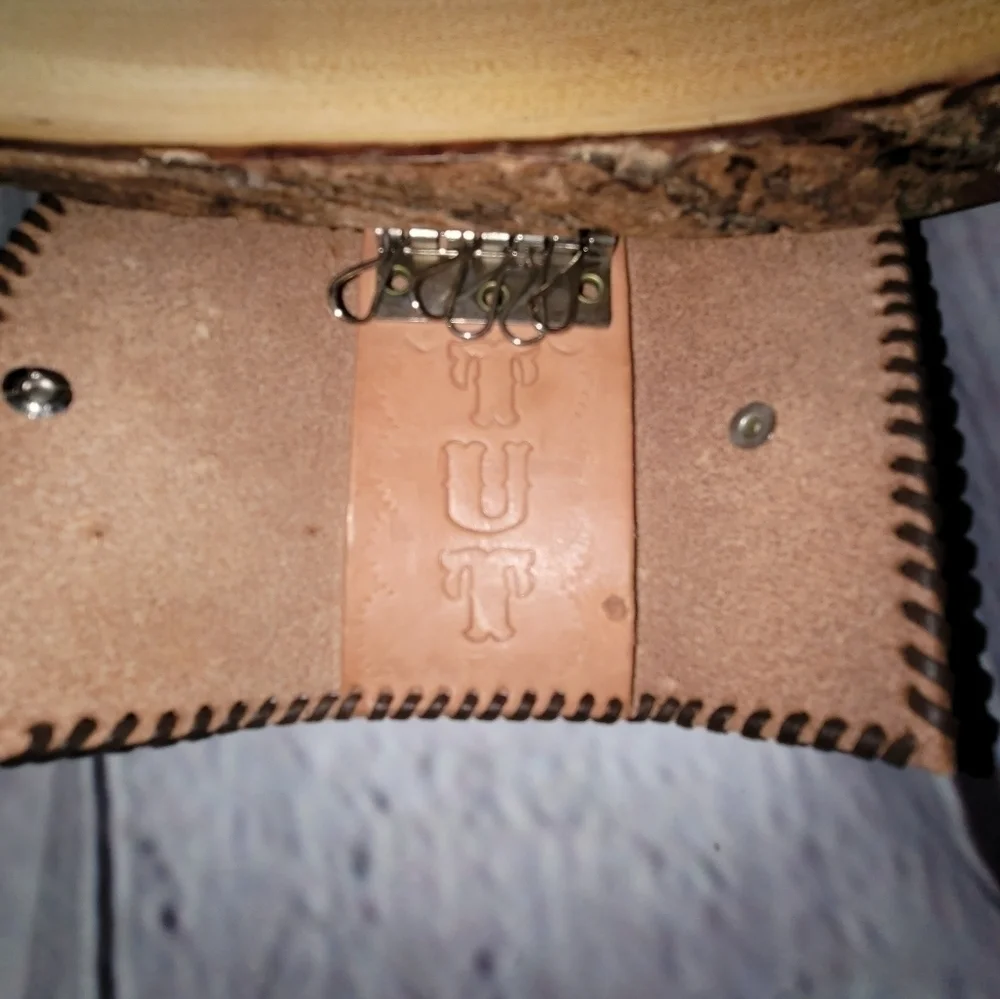 Vintage leather key holder
